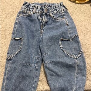 GAP Kids Blue Jeans with Heart Pockets
